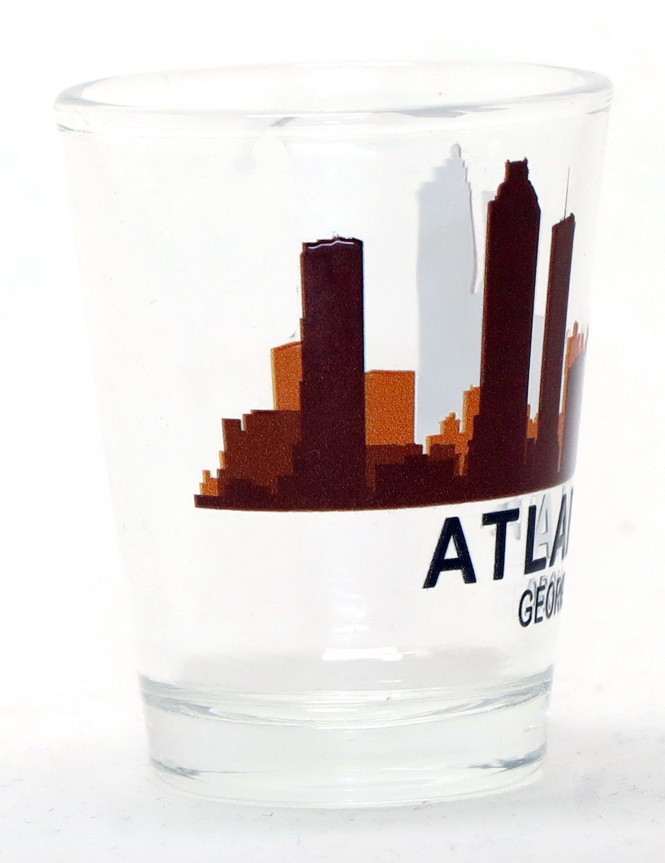 Atlanta Georgia Sunset Skyline Shot Glass