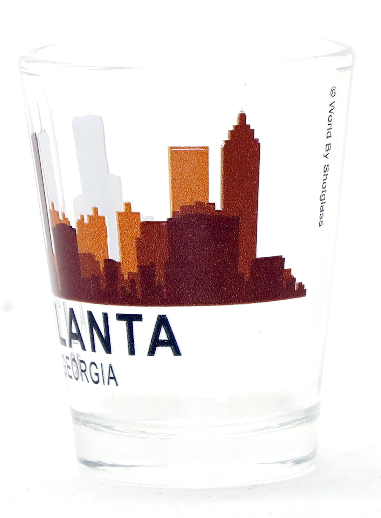 Atlanta Georgia Sunset Skyline Shot Glass