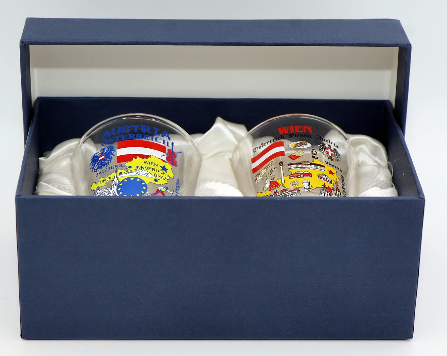 Austria Souvenir Boxed Shot Glass Set (Set of 2)