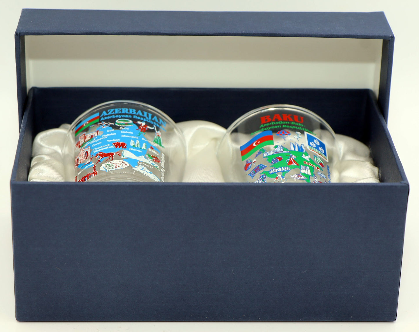 Azerbaijan Souvenir Boxed Shot Glass Set (Set of 2)