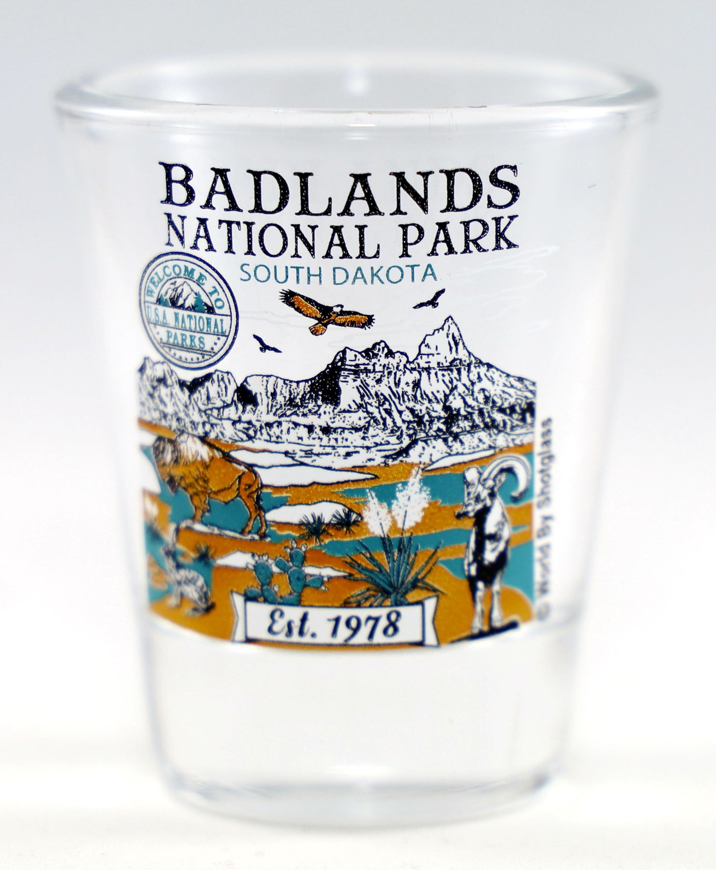 Badlands South Dakota National Park Series Collection Shot Glass