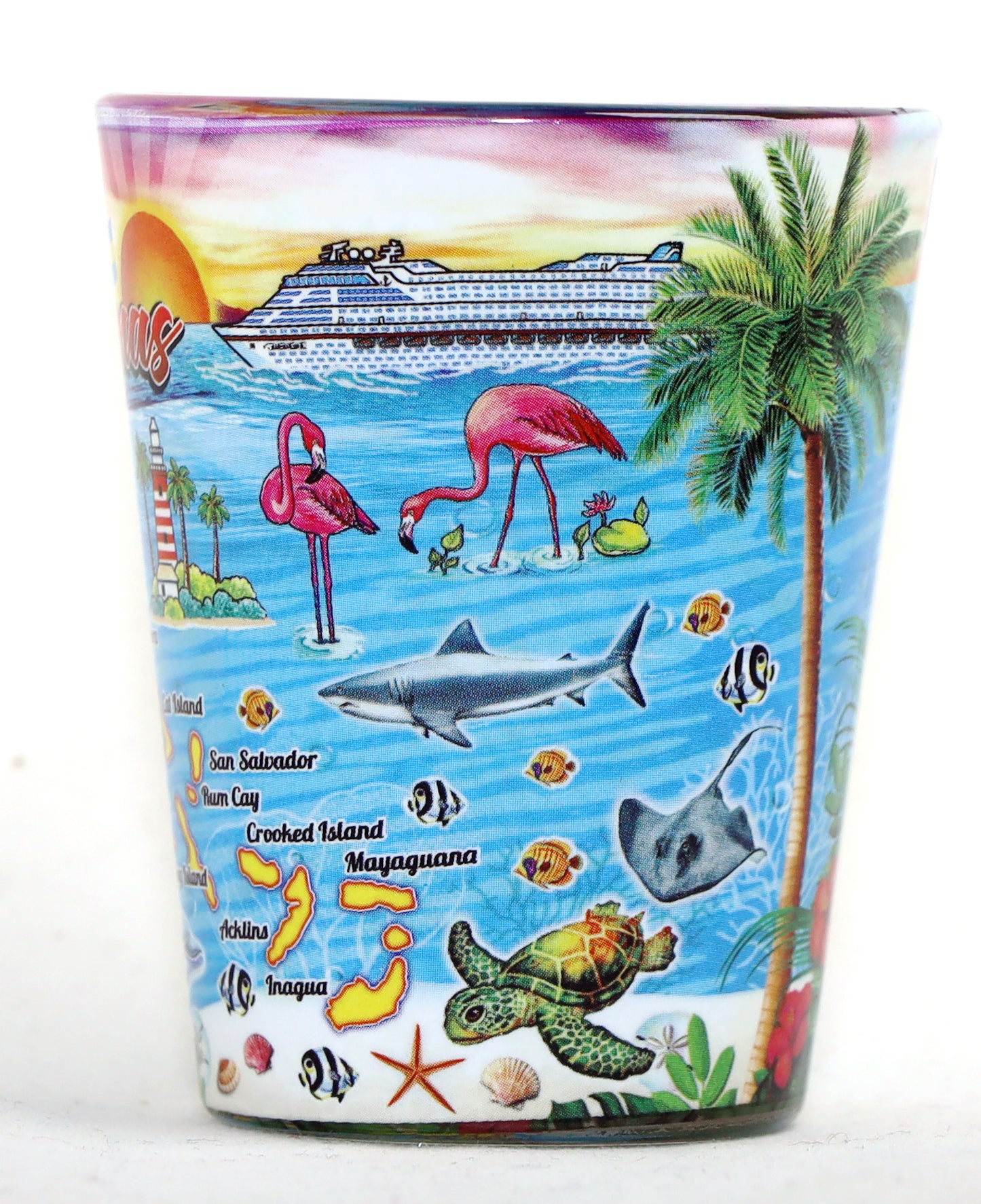 Bahamas Map In-and-Out Shot glass