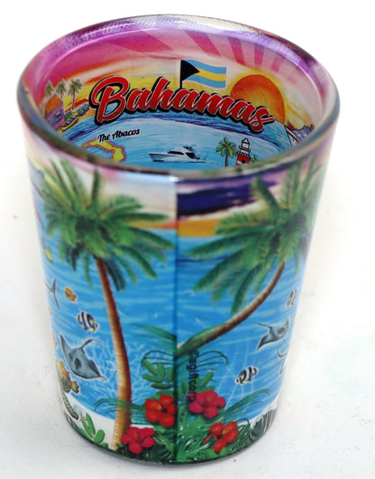 Bahamas Scene In and Out Shot glass