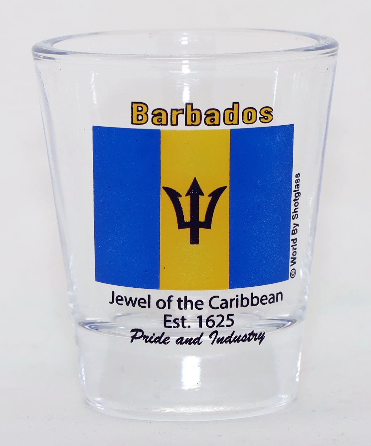 Barbados Caribbean Shot Glass Boxed Set (Set of 2)