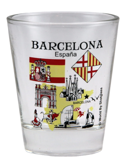 Barcelona Spain Great Spanish Cities Collection Shot Glass