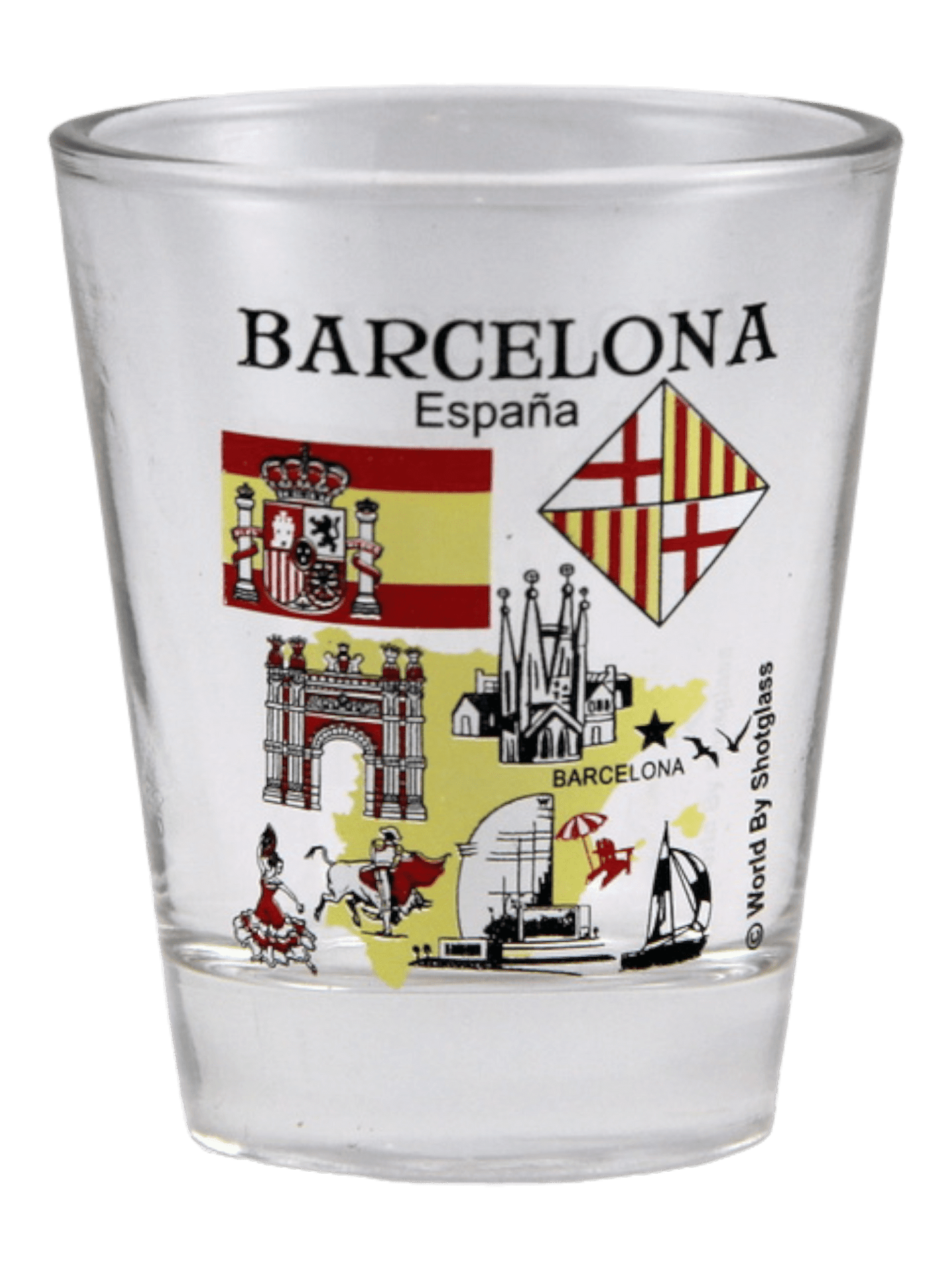 Spain Souvenir Boxed Shot Glass Set (Set of 6)