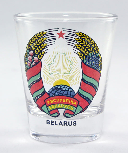 Belarus Coat Of Arms Shot Glass