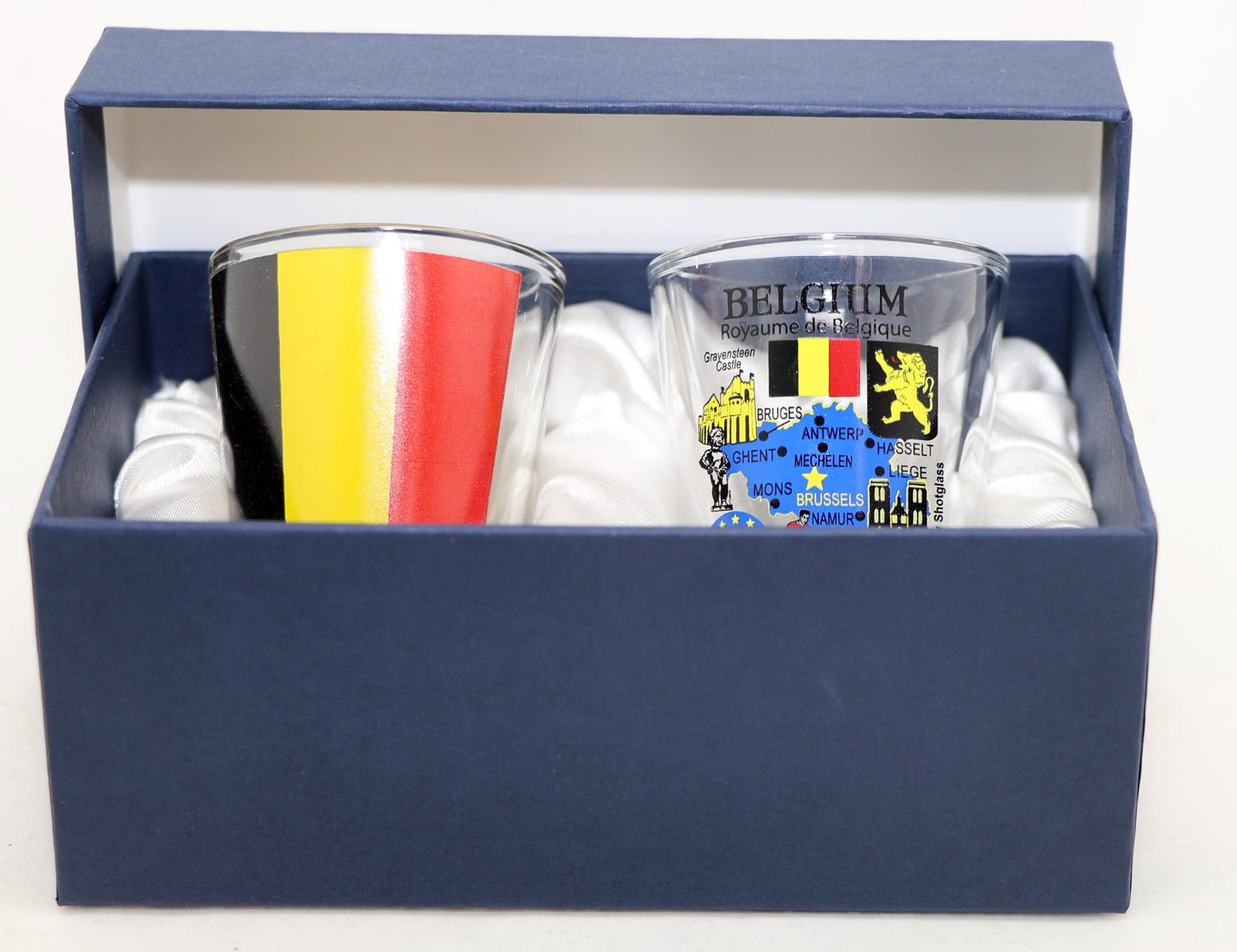 Belgium Souvenir Boxed Shot Glass Set (Set of 2)