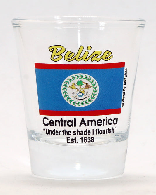 Belize Flag Shot Glass