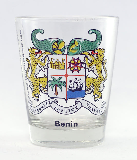 Benin Coat Of Arms Shot Glass