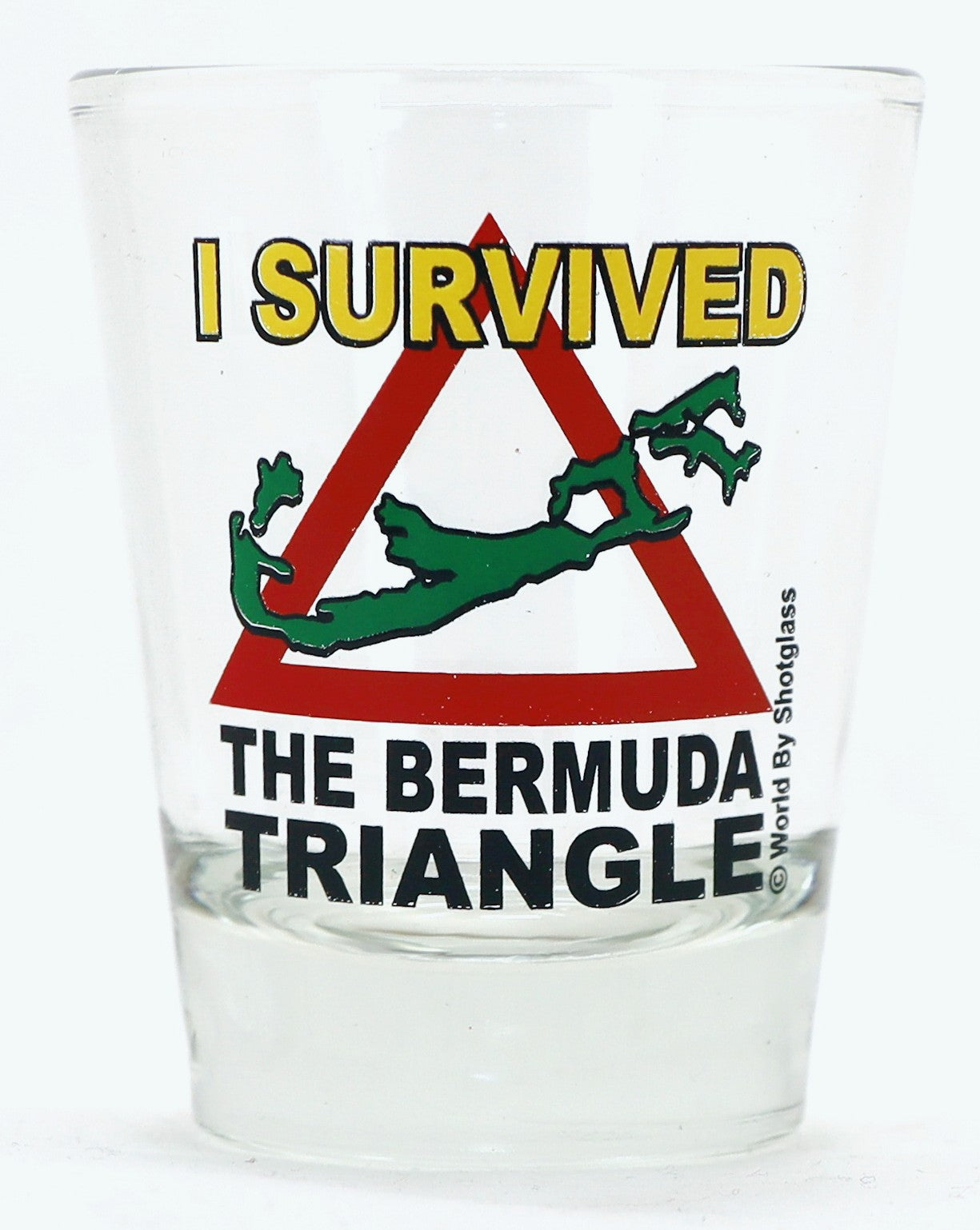 Bermuda I Survived Bermuda Triangle Shot Glass