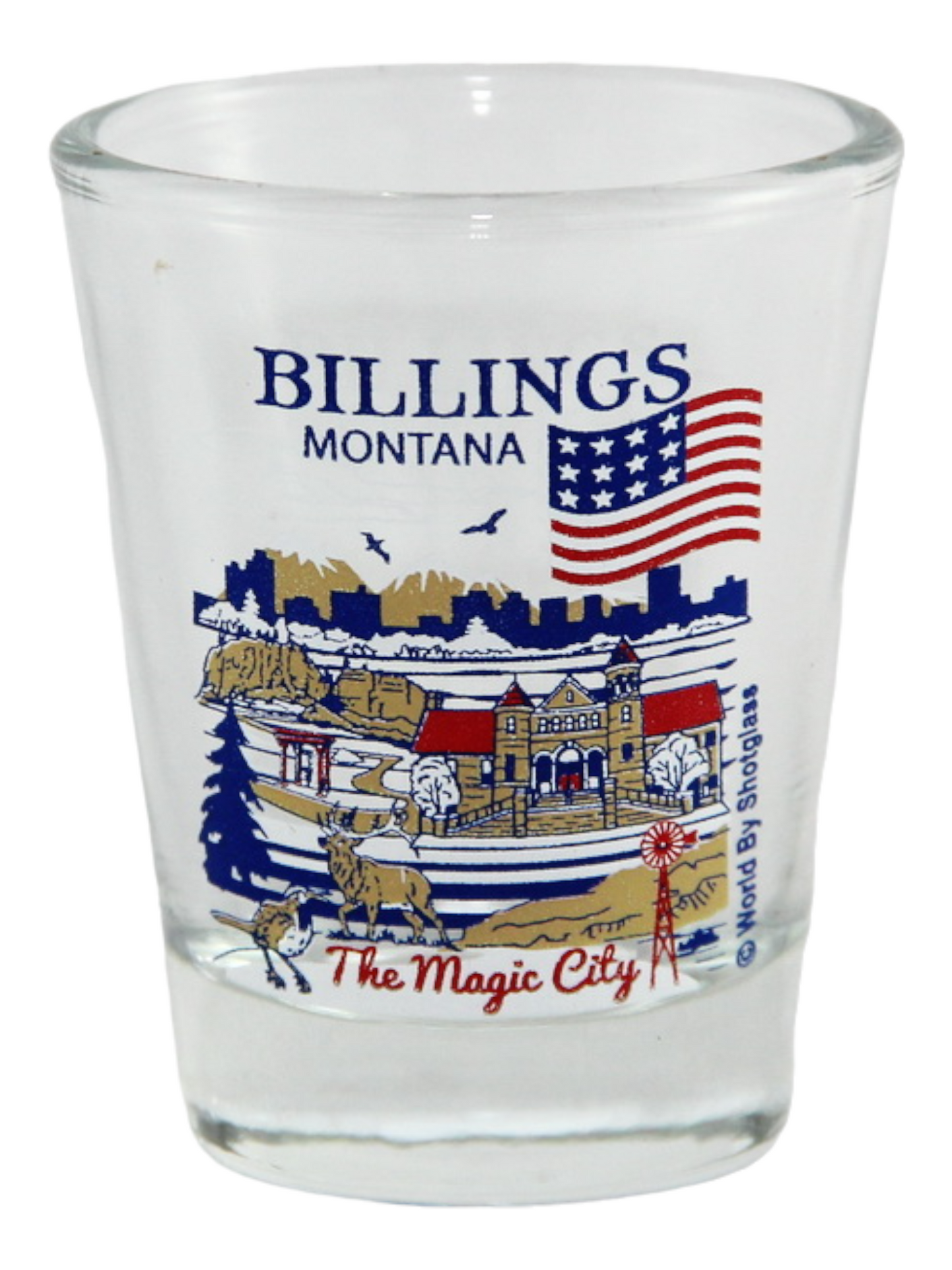 Billings Montana Great American Cities Collection Shot Glass