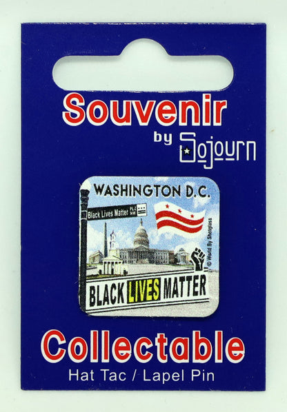 Black Lives Matter Plaza NW Washington DC Souvenir Lapel Pin Hat Tac 1" x 1"