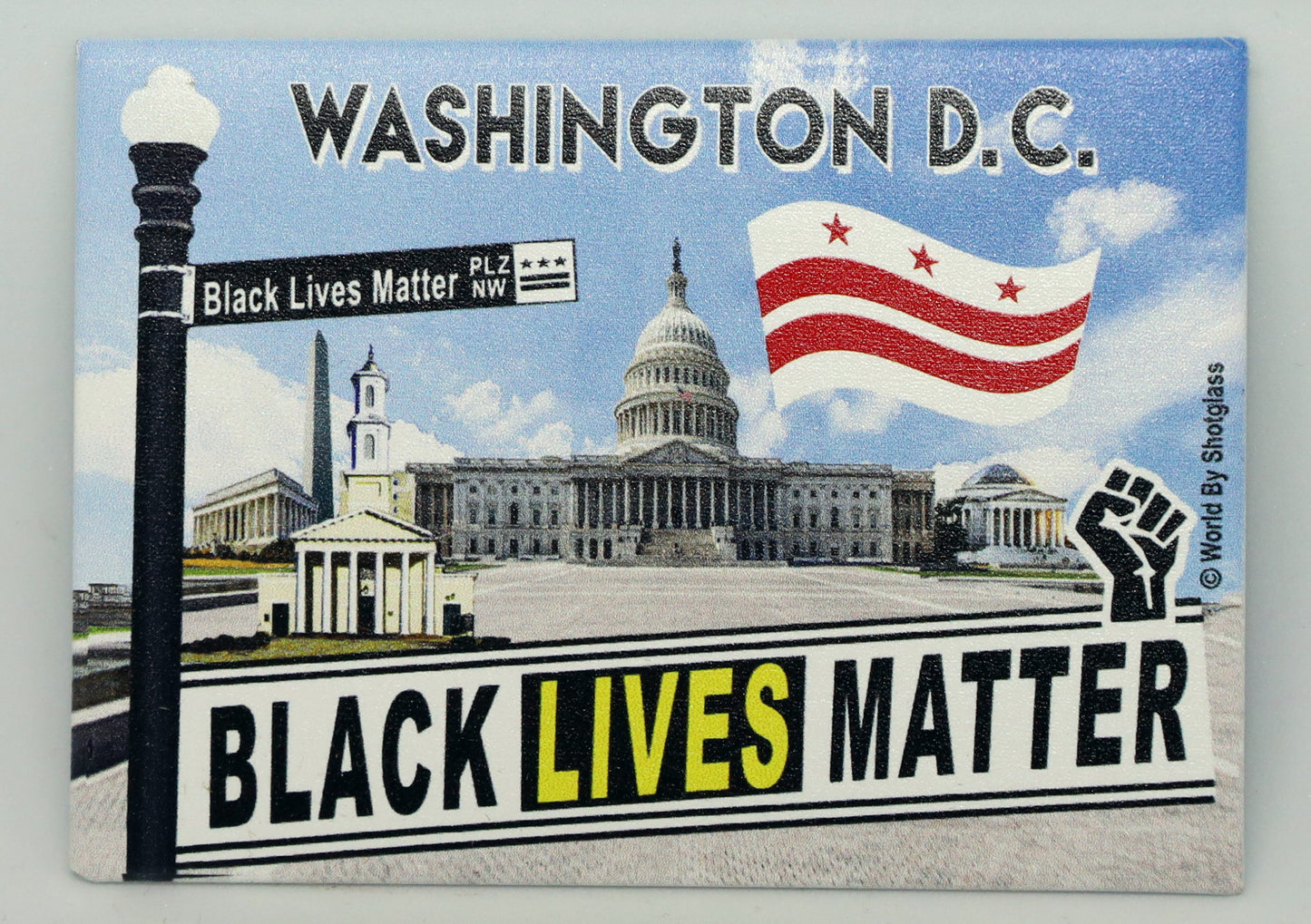 Black Lives Matter Plaza NW Washington DC Souvenir Fridge Magnet 2.5" x 3.5"