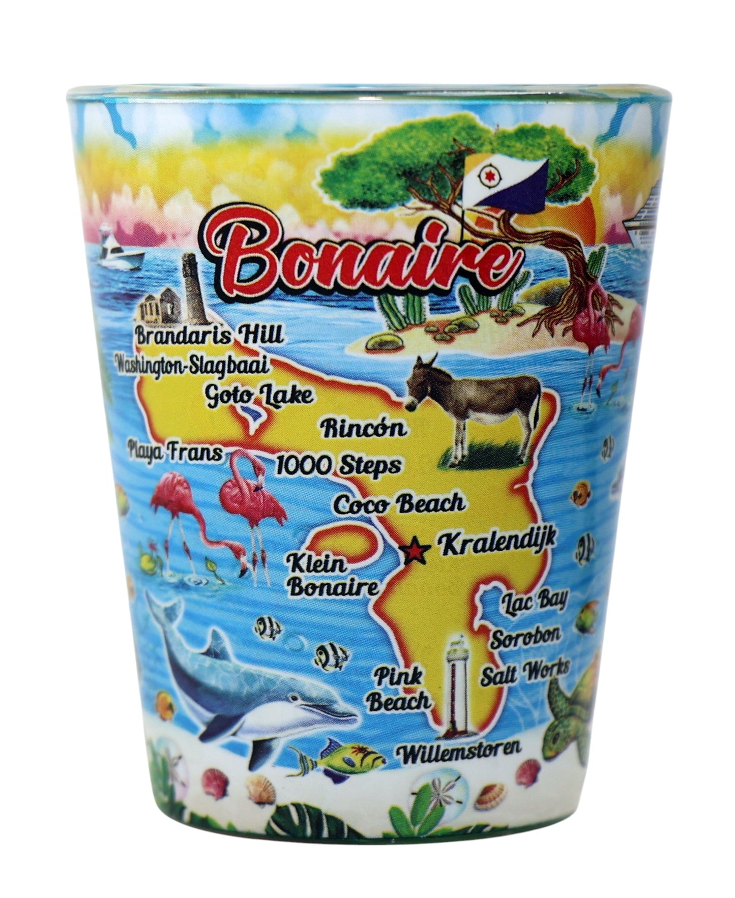 Bonaire Scene In and Out Shot Glass