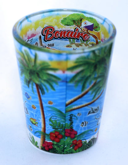 Bonaire Scene In and Out Shot Glass