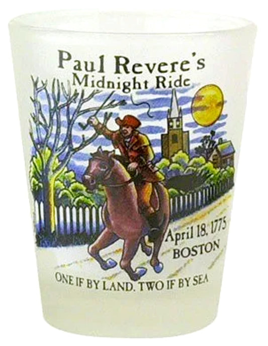 Boston Paul Revere Historical Shot Glass