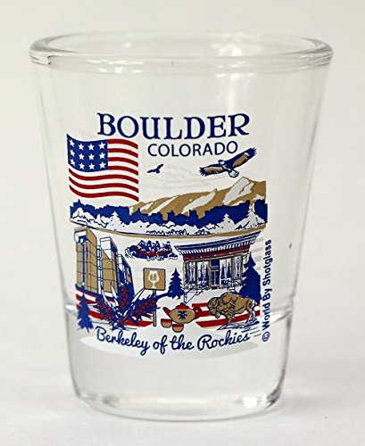 Boulder Colorado Great American Cities Collection Shot Glass