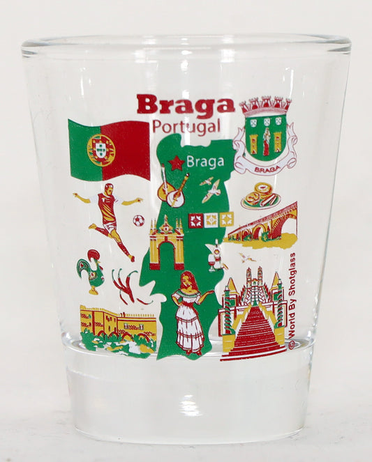 Braga Portugal Great Portuguese Cities Collection Shot Glass