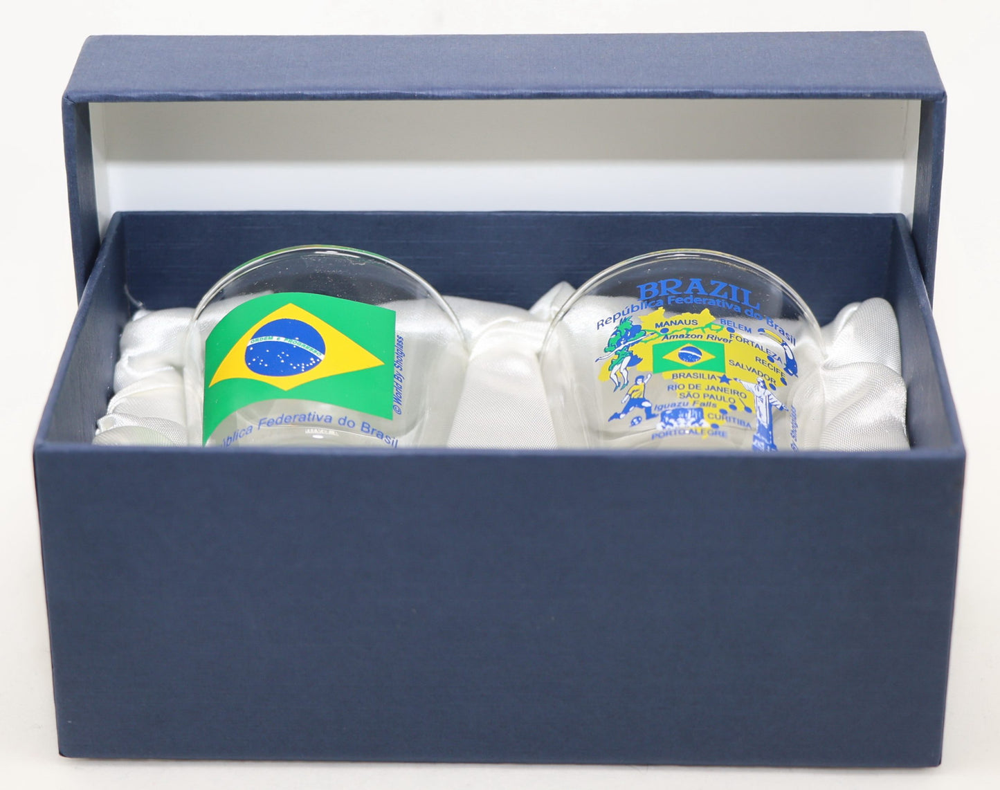 Brazil Souvenir Boxed Shot Glass Set (Set of 2)