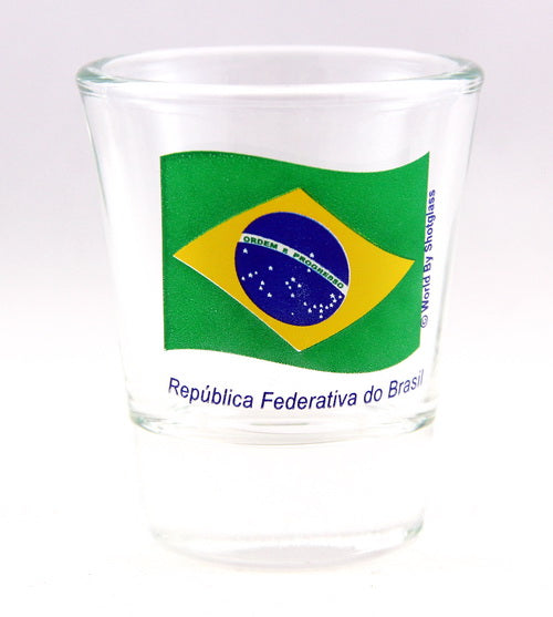 Brazil Souvenir Boxed Shot Glass Set (Set of 2)