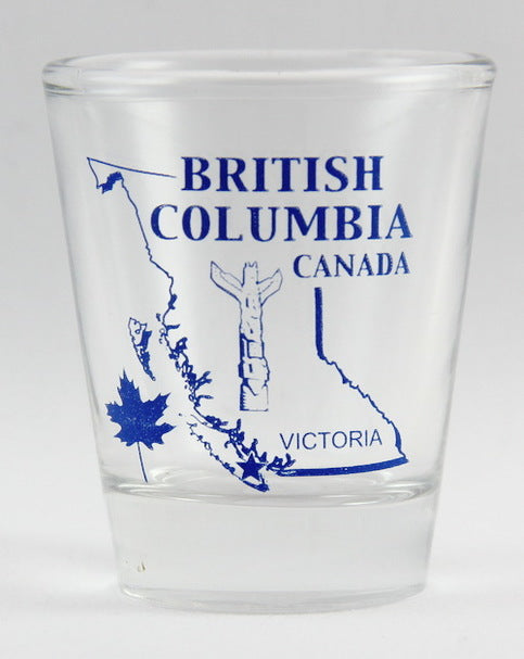 British Columbia Canada (2 in Series of 13) Shot Glass. Collect Them All!