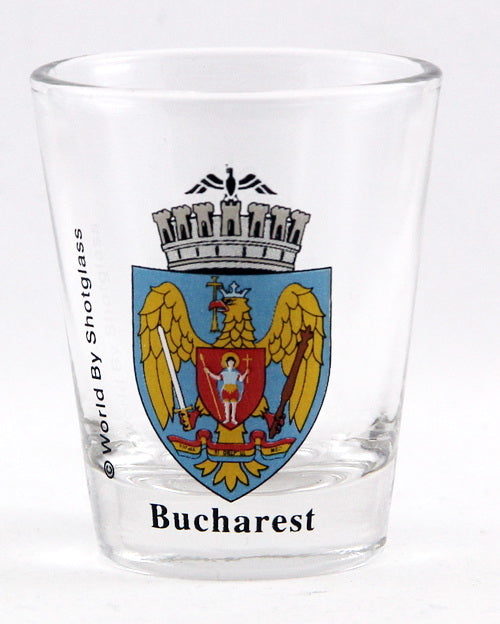 Bucharest Coat of Arms Shot Glass