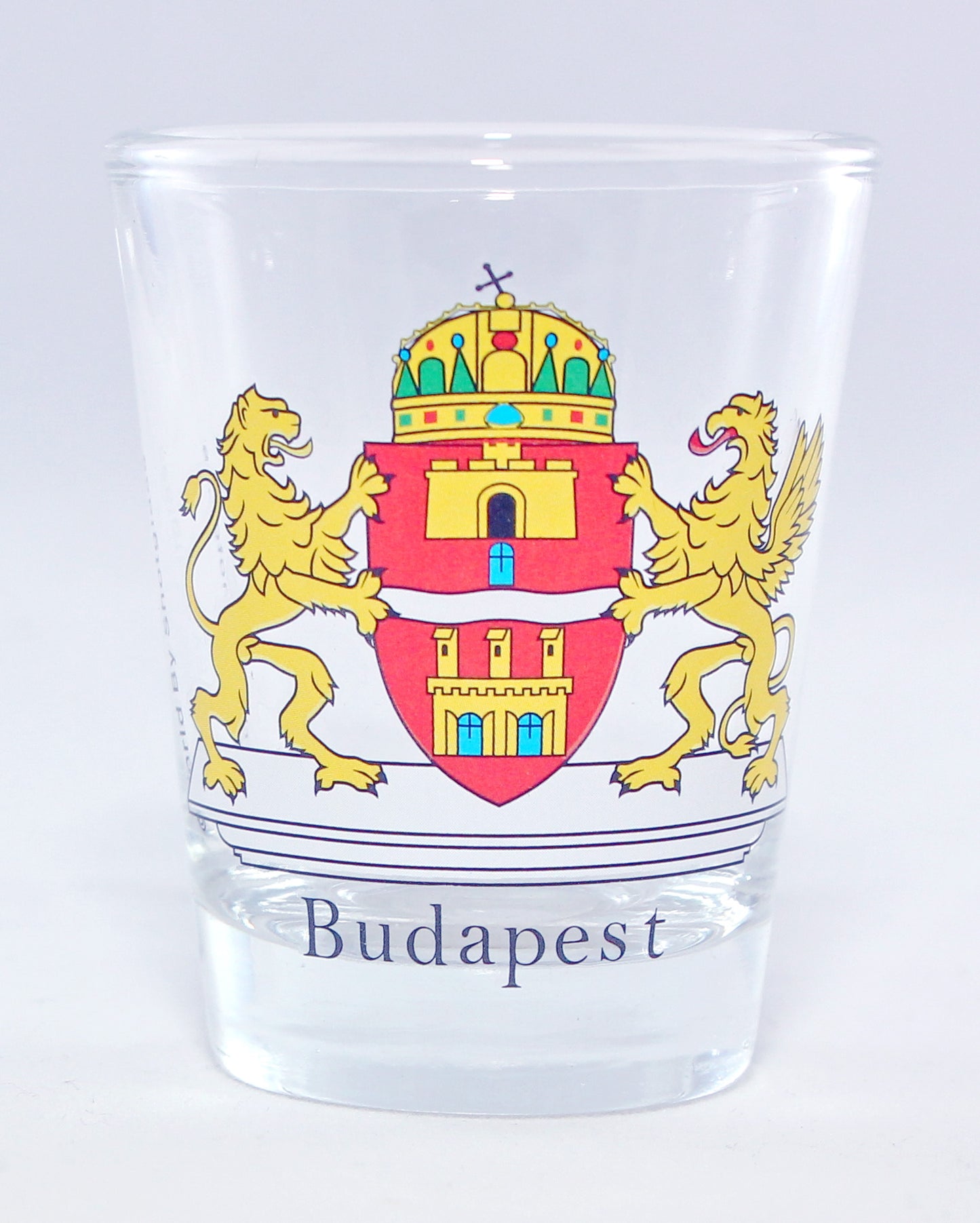 Budapest Hungary Coat Of Arms Shot Glass