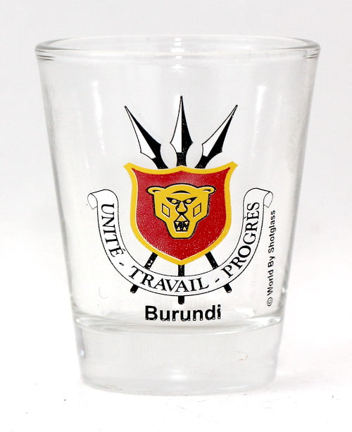 Burundi Coat Of Arms Shot Glass