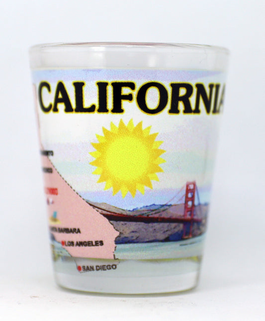 California The Golden State All-American Collection Shot Glass