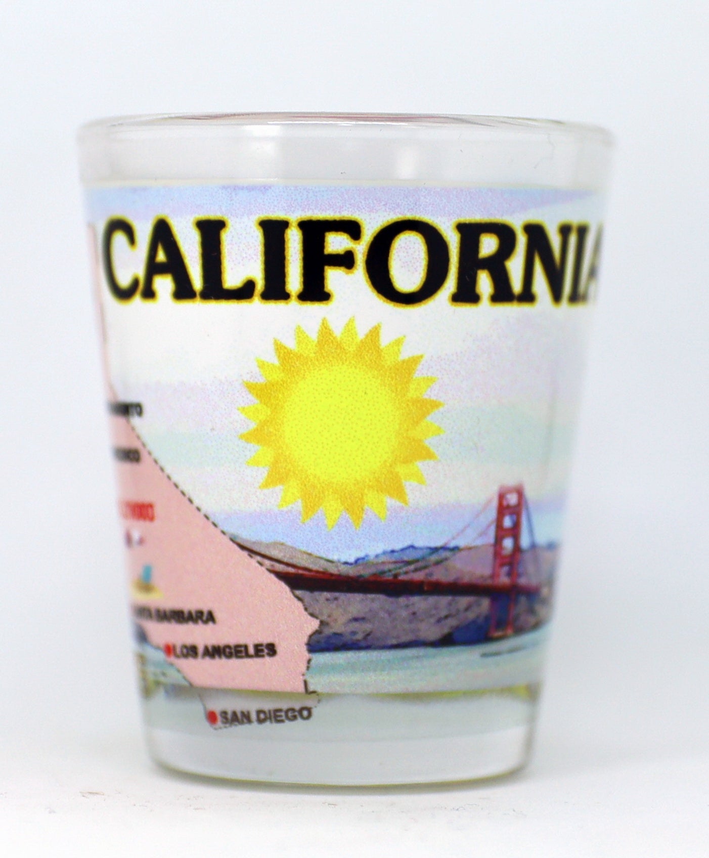 California United States USA Souvenir Boxed Shot Glass Set (Set of 6)