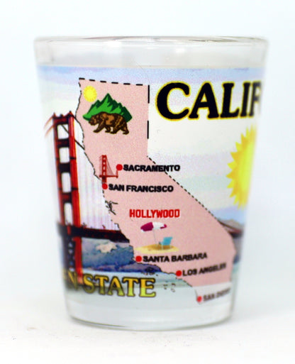 California The Golden State All-American Collection Shot Glass