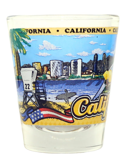 California State Wraparound Shot Glass