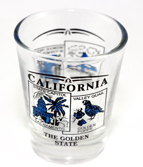 California State Scenery Blue New Shot Glass