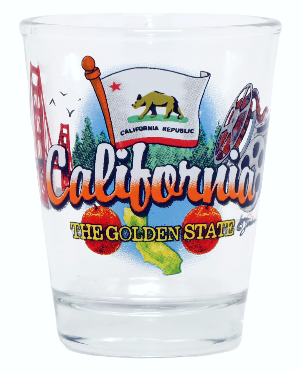 California United States USA Souvenir Boxed Shot Glass Set (Set of 6)