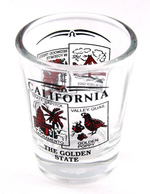 California State Scenery Red New Shot Glass