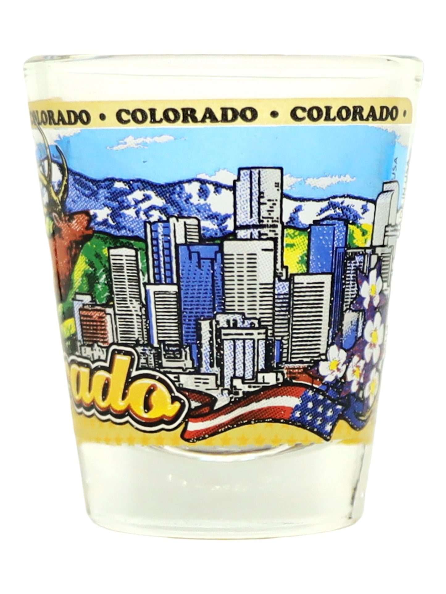 Colorado State Wraparound Shot Glass