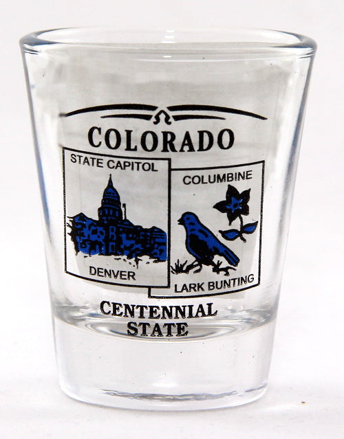 Colorado State Scenery Blue New Shot Glass