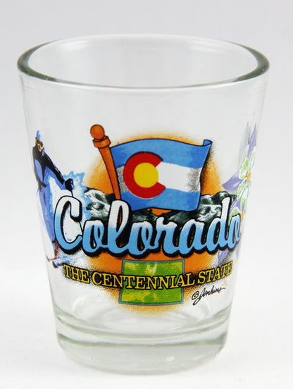 Colorado United States USA Souvenir Boxed Shot Glass Set (Set of 6)