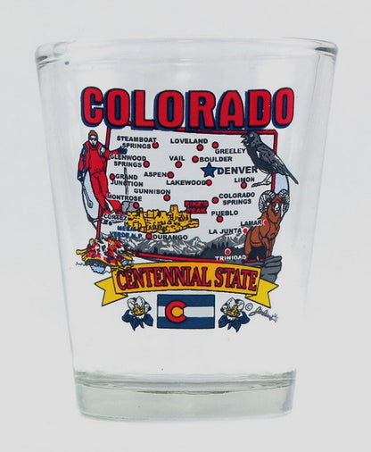 Colorado United States USA Souvenir Boxed Shot Glass Set (Set of 6)