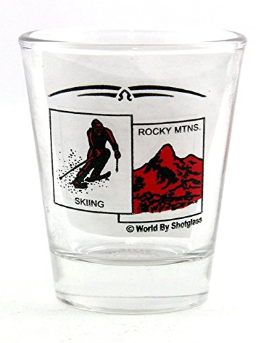 Colorado State Scenery Red New Shot Glass