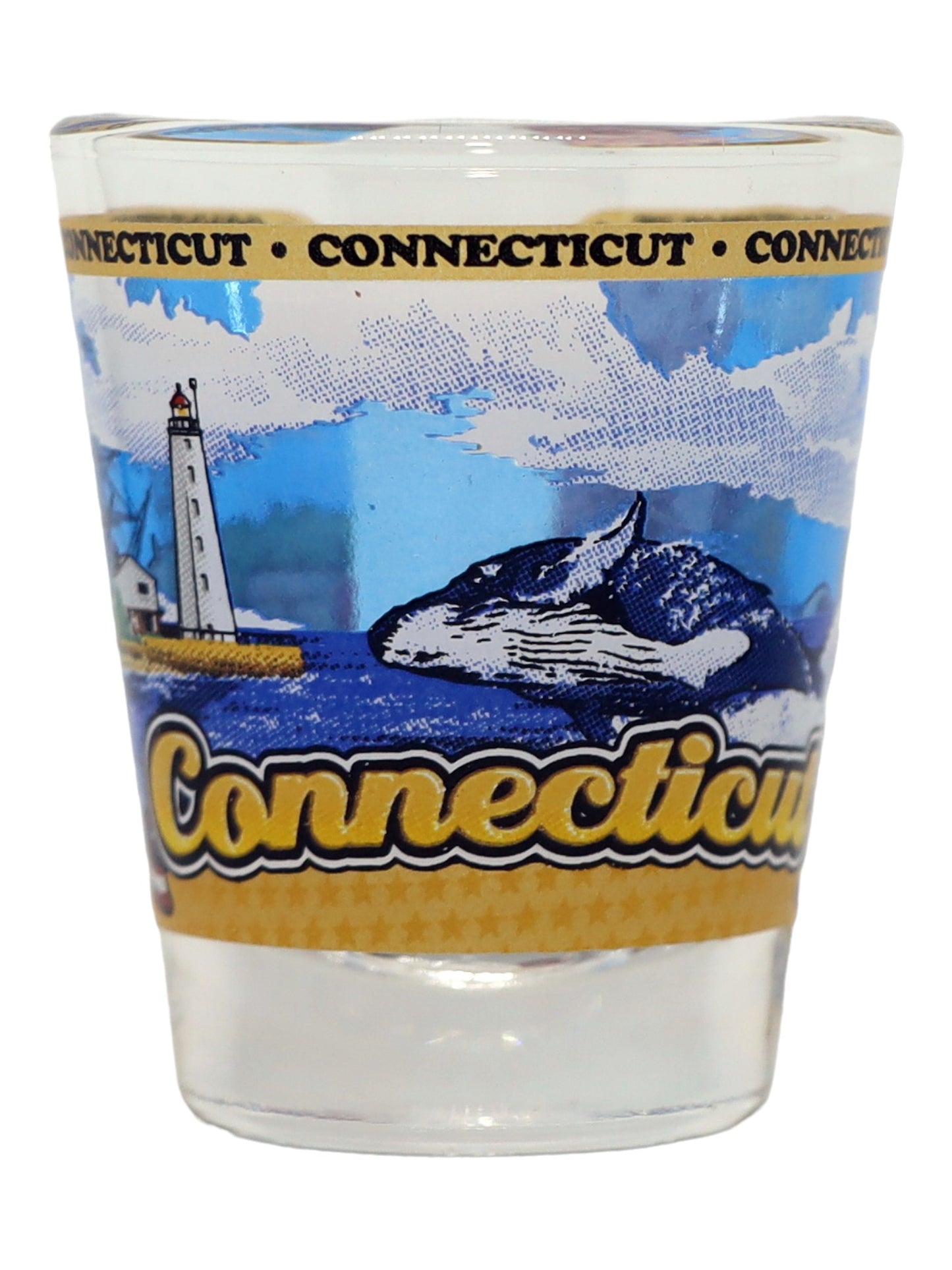 Connecticut United States USA Souvenir Boxed Shot Glass Set (Set of 6)