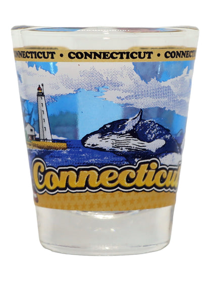 Connecticut United States USA Souvenir Boxed Shot Glass Set (Set of 6)