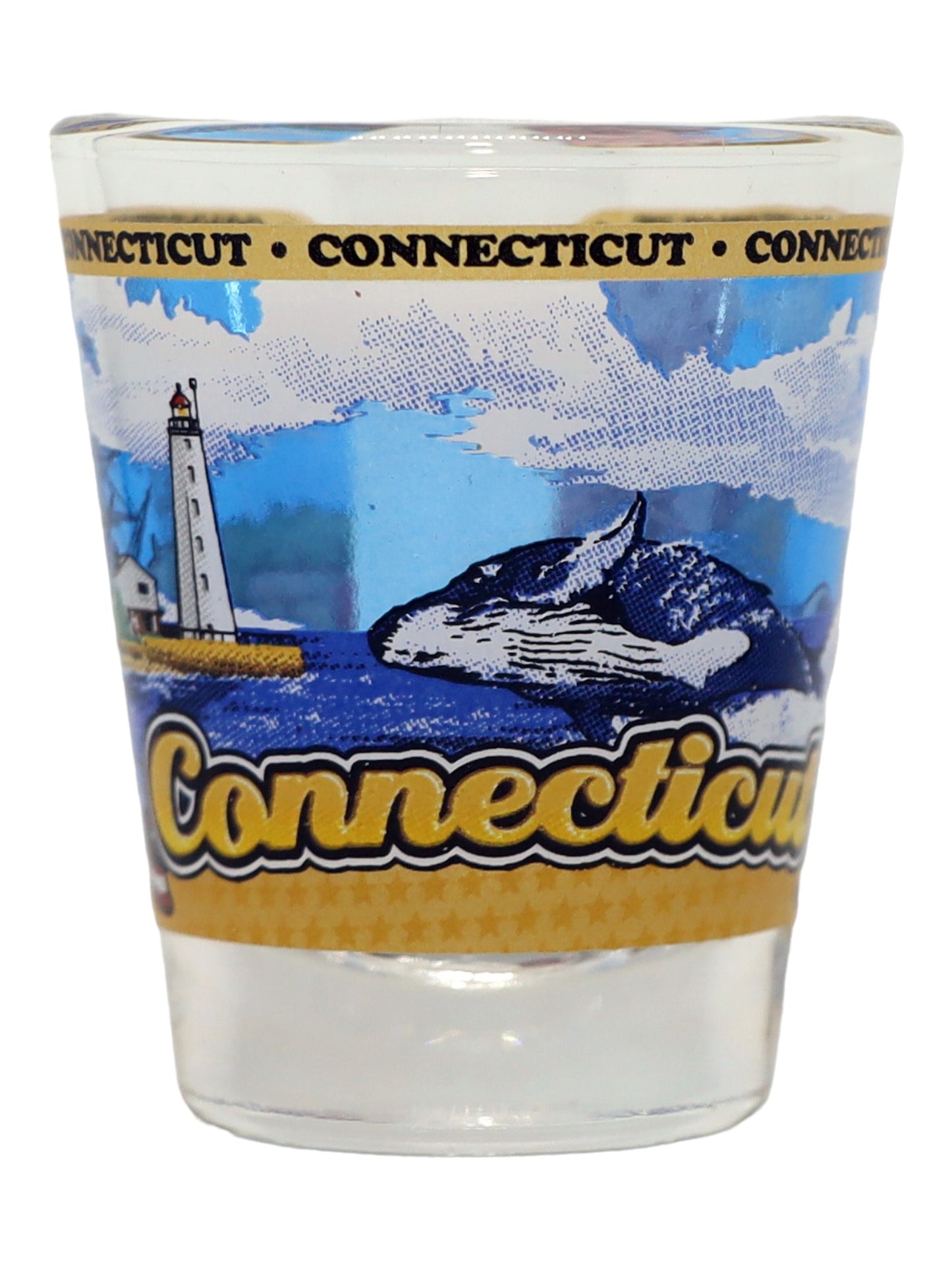 Connecticut State Wraparound Shot Glass