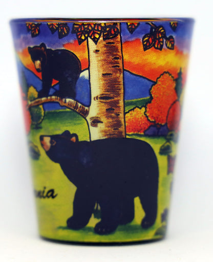 California Bear In & Out Collectible shot glass