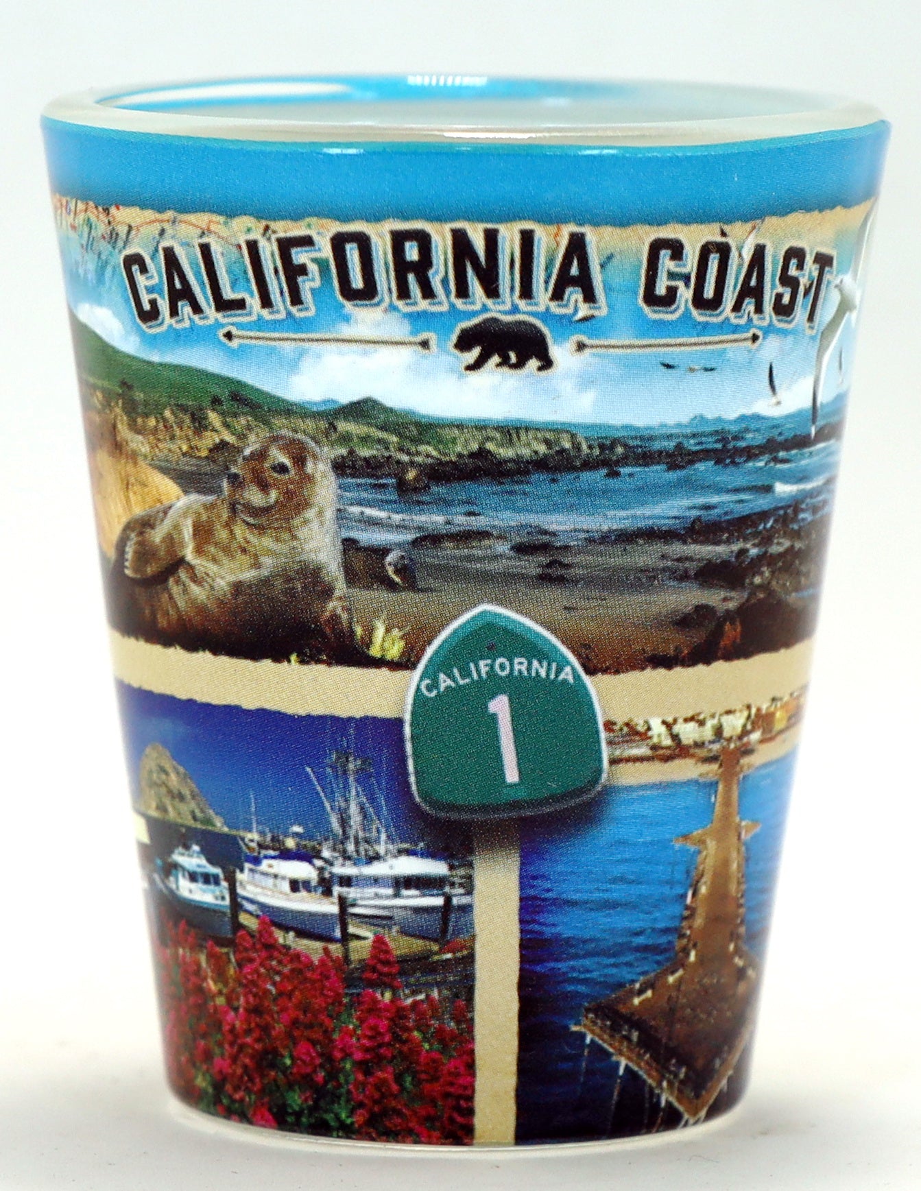 California Central Coast  Scrapbook Shot Glass