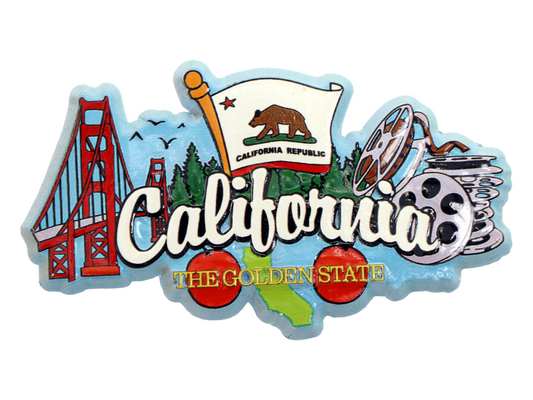 California State Elements Fridge Collectible Souvenir Magnet