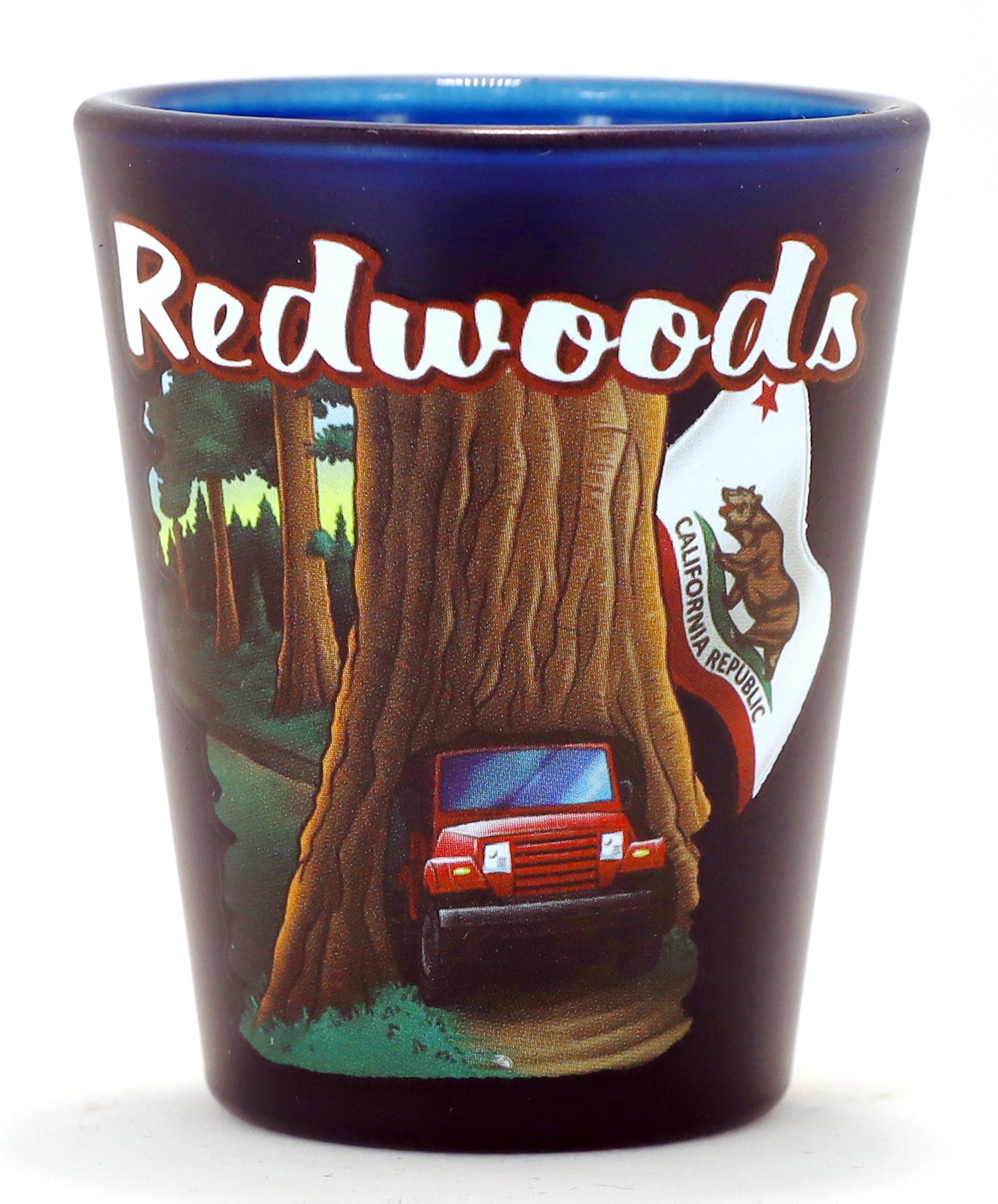California Redwoods State Map Drive Thru Shot Glass