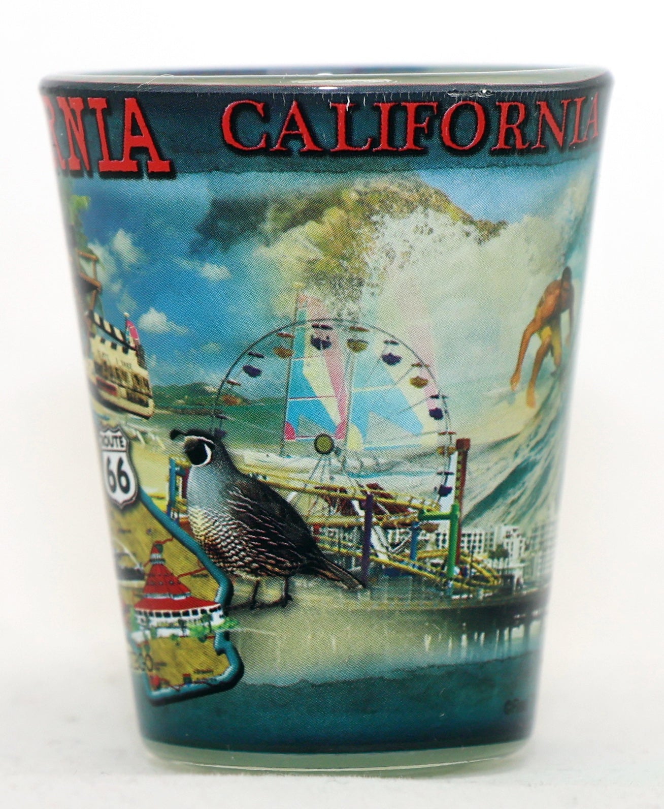 California State Collage Shot Glass