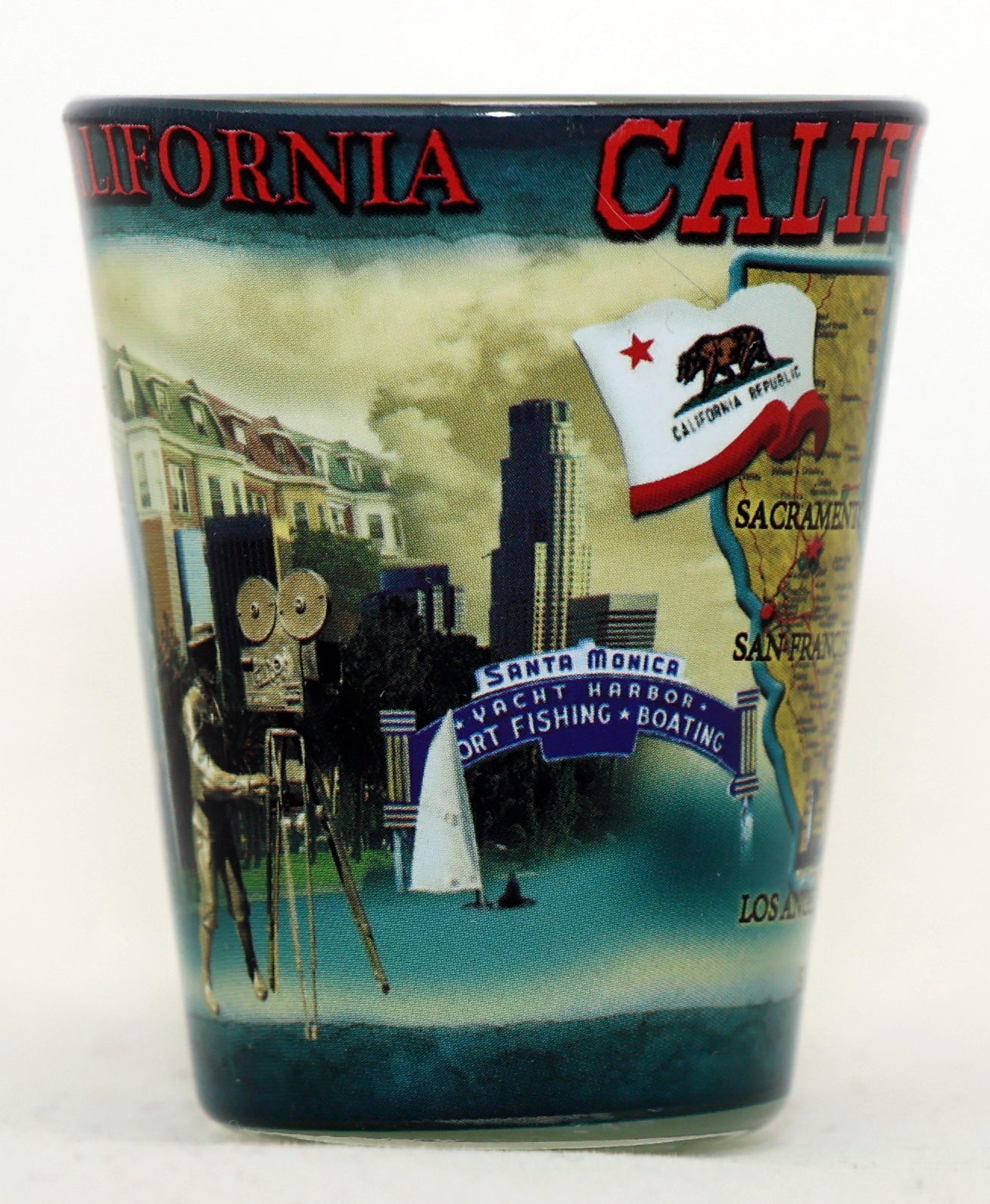 California State Collage Shot Glass